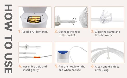 TopQuaFocus Electric Enema Bucket kit - Organic Coffee Enema Set 1 Quart- Automatic Enema Kit for Colon Cleansing - Easy&Reusable… in Kuwait