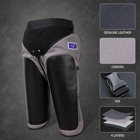 زيلارمان مريلة فارير من قماش الشمع الجاف والجلد الطبيعي مع جيبين للاظافر وجيب مغناطيسي للمزارع والتربية والاسطبلات in Kuwait