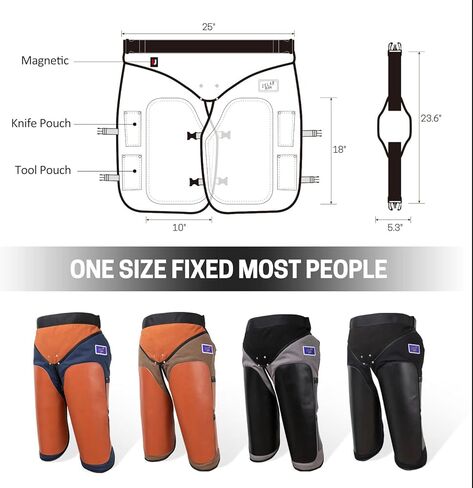 زيلارمان مريلة فارير من قماش الشمع الجاف والجلد الطبيعي مع جيبين للاظافر وجيب مغناطيسي للمزارع والتربية والاسطبلات in Kuwait