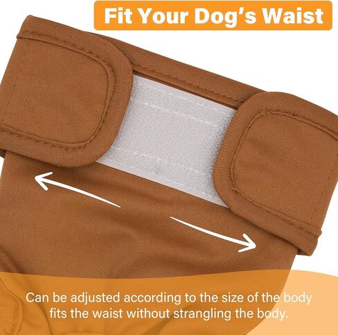 Washable Female Dog Diapers 3 Pack Premium Reusable Diapers for Dog in Heat - Highly Absorbent for Untrained Puppies, Dogs in Heat, Doggie Menstrual and Incontinence XS - A in Kuwait