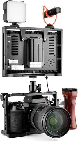 قفص شاشة 7 بوصة مع حذاء بارد 1/4 بوصة 3/8 بوصة حامل لفيل وورلد FW759 in Kuwait