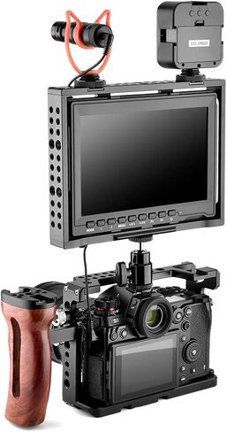 قفص شاشة 7 بوصة مع حذاء بارد 1/4 بوصة 3/8 بوصة حامل لفيل وورلد FW759 in Kuwait