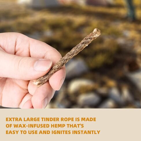 Fire Starter Survival Tool,Ferro Rod Fire Starter Kit & Backpacking Multitool,Flint and Steel,Firestarter Survival,fire Steel in Kuwait