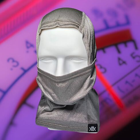 قناع فاراداي بالاكلافا 2 في 1 للحماية القصوى من اي ام اف، مضاد للاشعاع 5G، حماية من الترددات اللاسلكية وواي فاي، درع وجه الدماغ، تقنية وير (فضي)، فضي، L in Saudi Arabia