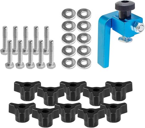 POWERTEC 71495 Double-Cut Profile Universal T-Track (48 inch) w/Intersection Kit and Wood Screws in Saudi Arabia