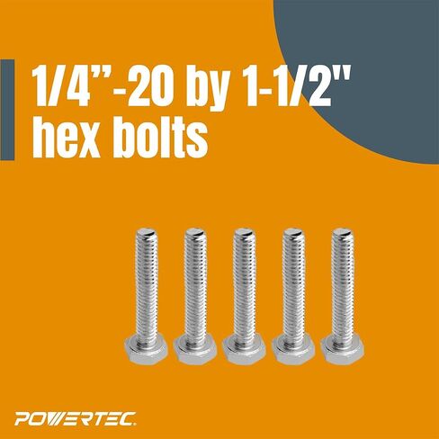 POWERTEC 71495 Double-Cut Profile Universal T-Track (48 inch) w/Intersection Kit and Wood Screws in Saudi Arabia