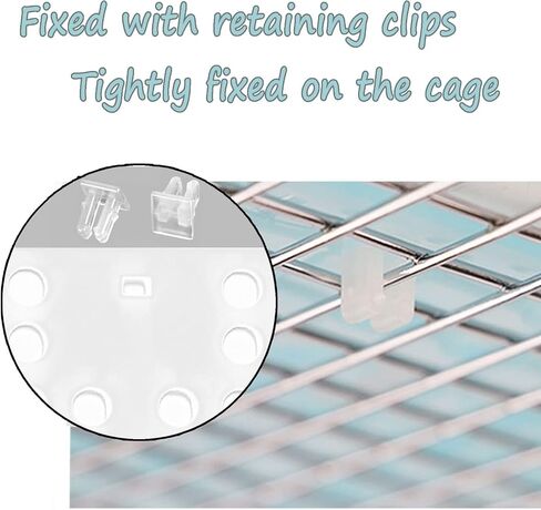 4 Pcs Rabbit Feet Pad Plastic Bunny Cage Floor Mat Foot Resting Hole Leak Water Nest Mat Pet for Small Animal Hamster Rat Chinchilla Guinea Pig Cats Dogs (Blue) in Saudi Arabia