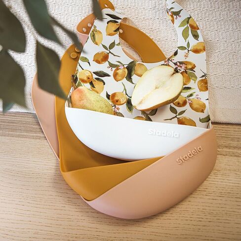 مريلة تغذية من السيليكون للأطفال من ستاديلا، مقاومة للماء وقابلة للتعديل، للجنسين للأطفال الأولاد والبنات in Kuwait