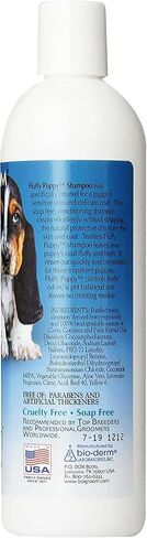 Bio-Groom Fluffy Puppy Tear-Free Shampoo – Dog Bathing Supplies, Puppy Shampoo, Cat & Dog Grooming Supplies for Sensitive Skin, Cruelty-Free, Made in USA, Tearless Dog Products – 12 fl oz 2-Pack in Saudi Arabia