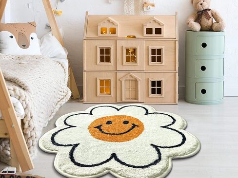 سجاد الحمام من FOMAILE، سجادة حمام لطيفة، سجادة عباد الشمس، سجادة وجه سعيد، سجادة حمام قوية ممتصة للماء، سجادة فائقة الامتصاص ورقيقة، قابلة للغسل في الغسالة، سجادات حوض استحمام للاستحمام، حوض الاستحمام، غرفة النوم 23.6 بوصة in Kuwait