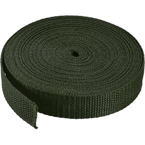 MECCANIXITY Heavyweight Polypropylene Webbing Strap 1" 10 Yards Dark Rose Red Strapping Band for Outdoor