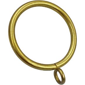 48 Pcs 1.5-Inch Inner Diameter Curtain Rings with Eyelets,Fits Up to 1 1/4-Inch Rod - Black in Kuwait