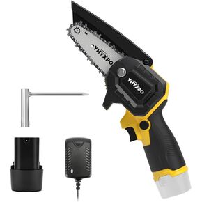 Mini-Chainsaw-Cordless 4-Inch, Mini Electric Chainsaw Cordless with Battery 12V 1.5AH 1Pack, Small Chainsaw Battery Powered for Wood Cutting Tree Trimming (Green) in Kuwait