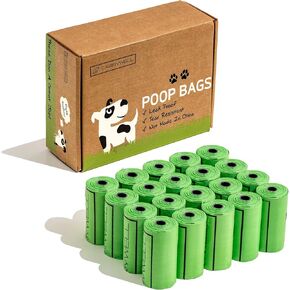 Carrywell (Not Made In China) Dog Poop Bags 300 Count, Guaranteed Leak Proof and Extra Thick Waste Bag Refill Rolls For Dogs, Unscented