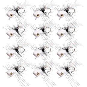 Fly Fishing Lures Poppers Flies Panfish Bluegill Bass Flies Bugs Lures Dry Flies Wet Flies Popper Lures 12/15pcs in Saudi Arabia