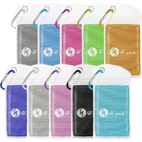 U-pick Cooling Towel(40"x12"), Breathable Cooling Towels for Neck and Face, Cool Down Sweat Rags for Hot Weather, Gym, Yoga, Softball, Baseball, Sports, Athletes, Camping 10 Packs