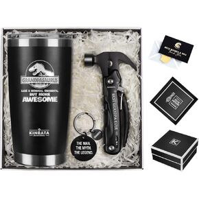 Birthday Gifts For Dad-Christmas Best Dad Ever Gifts from Daughter Son Wife Happy Birthday Dad Who Wants Nothing Personalized Birthday Gifts for Men Present for PaPa StepDad Multitool Coffee Tumbler in Kuwait