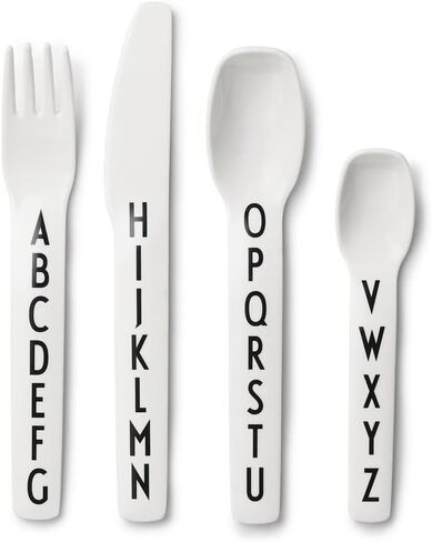 Design Letters Eat & Learn Unbreakable Deep Plate Tritan | BPA Free Reusable Kids Plate for Baby Feeding | Design in Denmark Dinner Plates for Toddler | Children Tableware & Dinnerware Dishwasher Safe in Kuwait