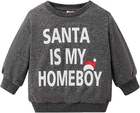 Cevoerf طفل رضيع صبي فتاة زي عيد الميلاد عيد الميلاد صغير كلوز طباعة البلوز بلايز ملابس عيد الميلاد الطفل قميص 0-5T in Kuwait