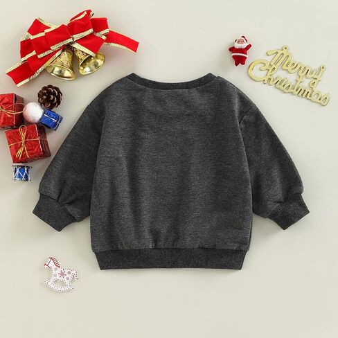 Cevoerf طفل رضيع صبي فتاة زي عيد الميلاد عيد الميلاد صغير كلوز طباعة البلوز بلايز ملابس عيد الميلاد الطفل قميص 0-5T in Kuwait