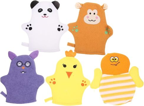 قفازات استحمام من تويفيان، 5 قطع، وسادة جلوس للأطفال، قفازات للجسم، منشفة للجسم لحديثي الولادة، منشفة حمام للأطفال حديثي الولادة، دمية استحمام للأطفال من القطن، قفازات غسيل للأطفال الرضع، قفاز غسيل شبكي in Kuwait