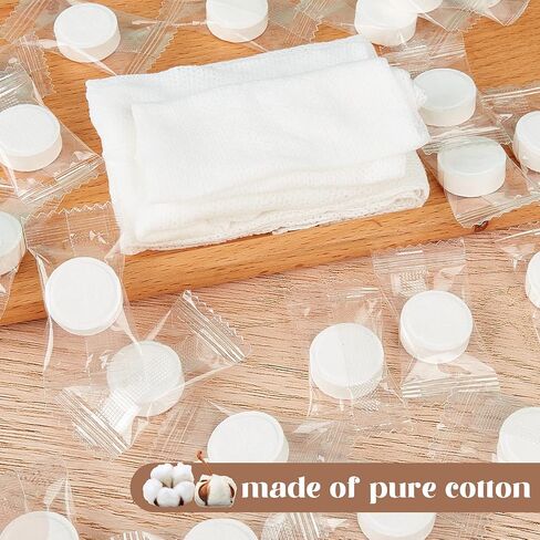 1500 Pcs Mini Compressed Portable Towel Disposable Coin Tissues Bulk Cotton Tissues Camping Wipes Toilet Paper Tablets Facial Washcloth Dehydrated Expandable for Beauty and Outdoor in Saudi Arabia