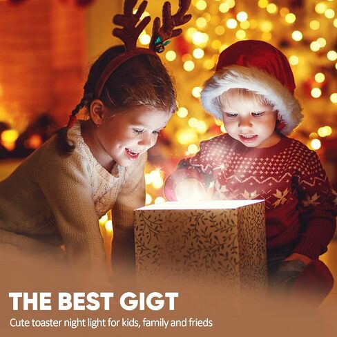 ضوء ليلي لطيف، مصباح ليلي توست كاواي لديكور المكتب، طاولة، حضانة الأطفال وغرفة النوم ديكور جمالي، هدايا مصباح خبز محمصة قابلة لإعادة الشحن للمراهقين والأطفال والفتيات والفتيان، أصفر in Kuwait