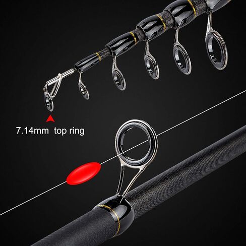 PLUSINNO Fishing Rod and Reel Combo, Telescopic Fishing Pole Kit with Spinning Reel, Tackle Box, Fishing Lures and Travel Carrying Bag, Fishing Gear Gifts for Men in Kuwait
