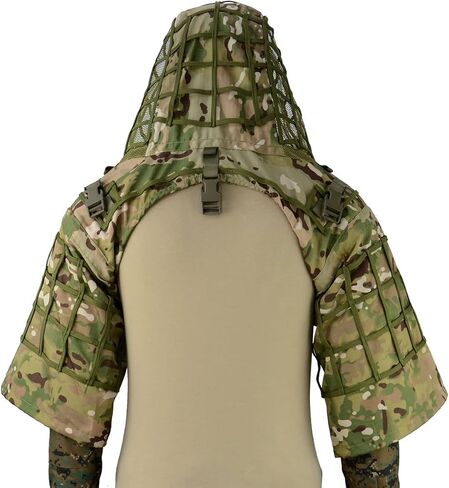 كريم أساس LytHarvest Sniper Ghillie Suit، Ripstop، غطاء رأس Ghillie التكتيكي المموه in Kuwait