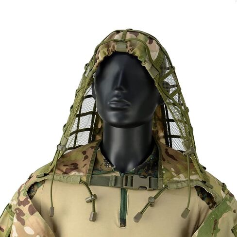 كريم أساس LytHarvest Sniper Ghillie Suit، Ripstop، غطاء رأس Ghillie التكتيكي المموه in Kuwait
