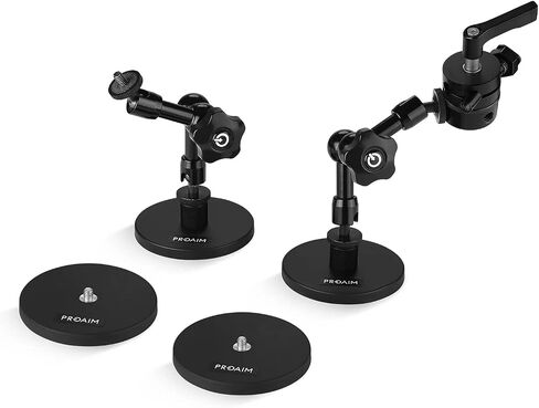 Proaim Gripmag Car Mount with Magnetic Gripper Mechanism. Payload up to 4.5kg / 10lb. For DSLR Cameras. With Magic Arms & Multifunctional Mini Grip Head. (CM-GPMG-01) in Saudi Arabia