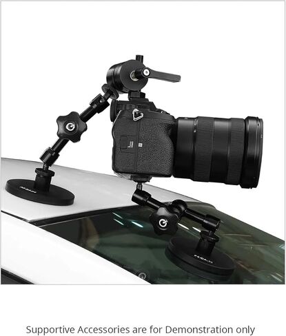 Proaim Gripmag Car Mount with Magnetic Gripper Mechanism. Payload up to 4.5kg / 10lb. For DSLR Cameras. With Magic Arms & Multifunctional Mini Grip Head. (CM-GPMG-01) in Saudi Arabia