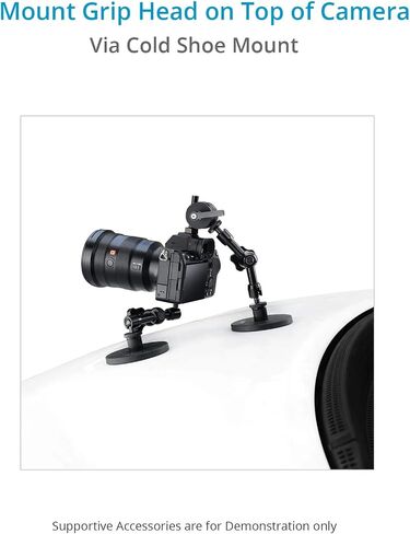 Proaim Gripmag Car Mount with Magnetic Gripper Mechanism. Payload up to 4.5kg / 10lb. For DSLR Cameras. With Magic Arms & Multifunctional Mini Grip Head. (CM-GPMG-01) in Saudi Arabia
