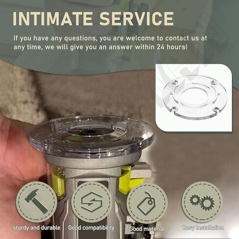 DECKMAN 2 PACK 519233001 قاعدة فرعية مستديرة متوافقة مع جهاز توجيه النخيل اللاسلكي Ryobi P601 وRidgid R2401 in Kuwait