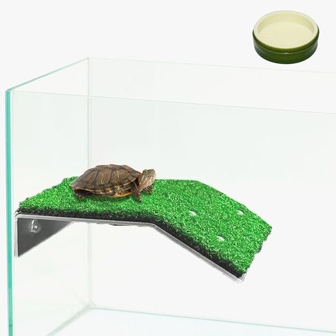 FABMODE Large Turtle Basking Platform Turtle Tank Decoration Accessories Reptile Frog Snake Lizard Climbing Ladder Ramp Resting Terrace Deck in Saudi Arabia