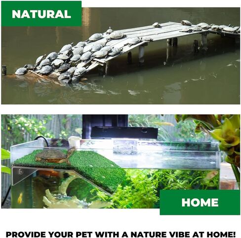 FABMODE Large Turtle Basking Platform Turtle Tank Decoration Accessories Reptile Frog Snake Lizard Climbing Ladder Ramp Resting Terrace Deck in Saudi Arabia