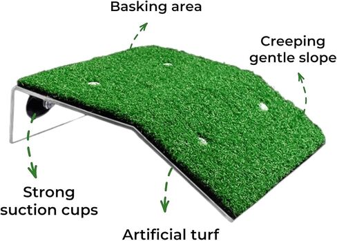 FABMODE Large Turtle Basking Platform Turtle Tank Decoration Accessories Reptile Frog Snake Lizard Climbing Ladder Ramp Resting Terrace Deck in Saudi Arabia