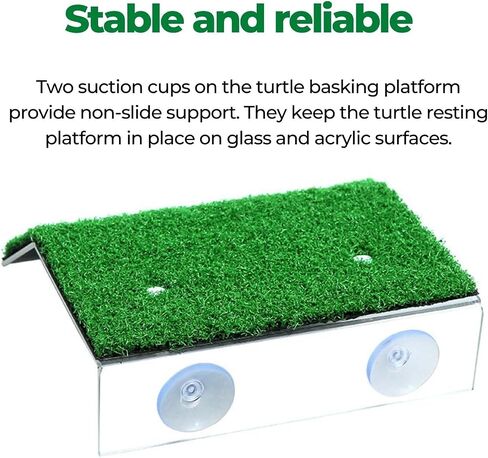 FABMODE Large Turtle Basking Platform Turtle Tank Decoration Accessories Reptile Frog Snake Lizard Climbing Ladder Ramp Resting Terrace Deck in Saudi Arabia