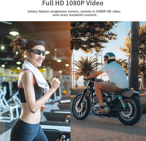 نظارات كاميرا Sheawasy 1080P نظارات تسجيل الفيديو 32 جيجابايت تصميم للجنسين عدسات مستقطبة لركوب الدراجات والقيادة والمشي لمسافات طويلة وصيد الأسماك in Kuwait