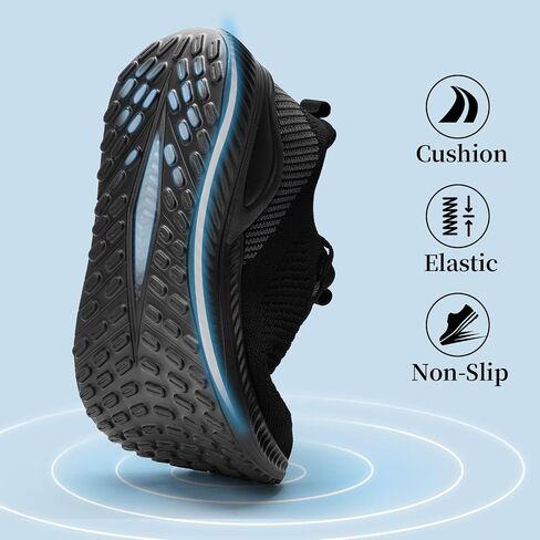 Slow Man Mens Walking Sneakers Wide Width Slip on Tennis Shoes,Lightweight Breathable Running Shoes,Ideal for Athletic Workout Gym Jogging and Casual Wear in Kuwait
