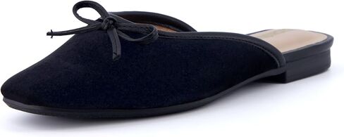 حذاء Jade Bow Mule للسيدات من CUSHIONAIRE + إسفنج يحتفظ بالشكل، متوفر بعرض واسع in Kuwait
