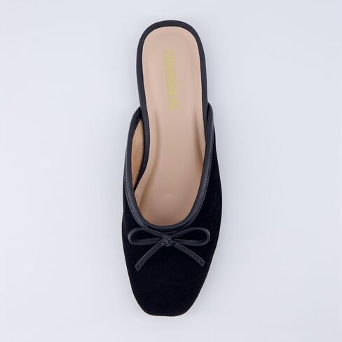 حذاء Jade Bow Mule للسيدات من CUSHIONAIRE + إسفنج يحتفظ بالشكل، متوفر بعرض واسع in Kuwait