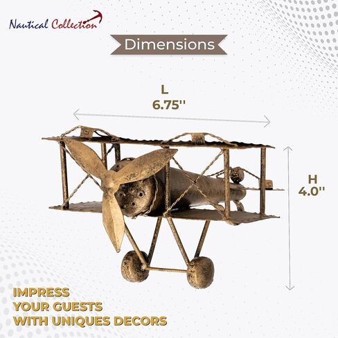 مجموعة بحرية طائرة من الحديد المطاوع | ديكور ديكور المنزل تحصيل | ديكور سطح المكتب in Kuwait