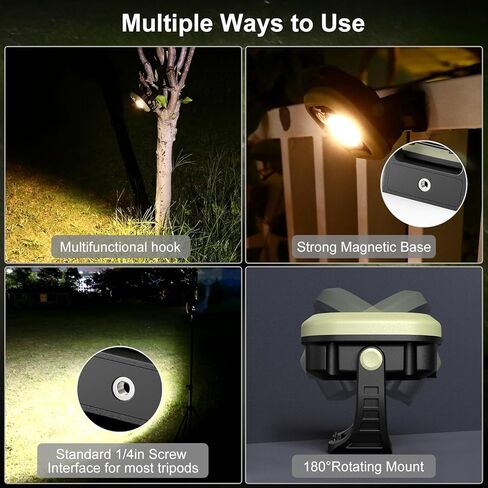 KLARUS WL3 Camping Lantern 1500LM,13500mAh Rechargeable Camping Light,Work Light with 18 Modes,Magnetic Base,Hook,IPX5 Must-Have Tools for Camping Gear, Fishing, Emergency,Power Cut in Kuwait