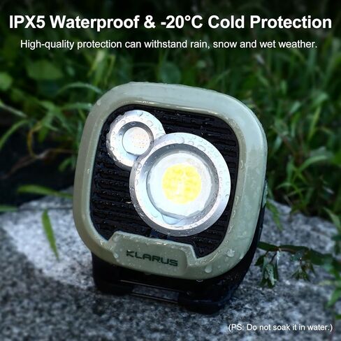 KLARUS WL3 Camping Lantern 1500LM,13500mAh Rechargeable Camping Light,Work Light with 18 Modes,Magnetic Base,Hook,IPX5 Must-Have Tools for Camping Gear, Fishing, Emergency,Power Cut in Kuwait
