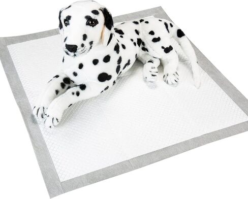 Pounce + Fetch 100 Pack Dog Training Pads | Puppy Pee Pad | BPA Free | 22" x 23" | Absorbent & Leak Proof | Odor Neutralizer | Disposable | Grey in Kuwait
