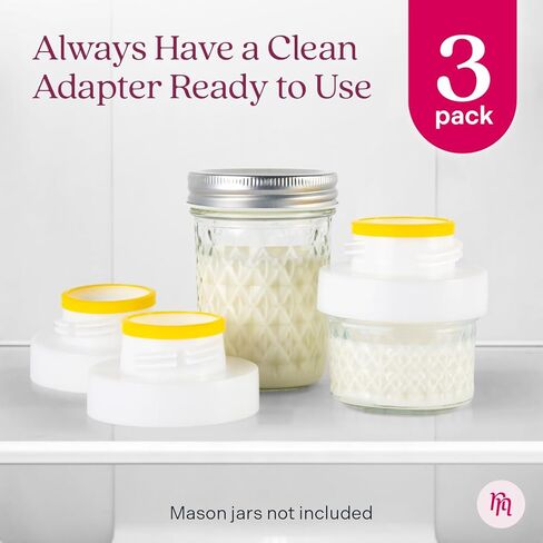 [3 عبوات] محول مضخة الثدي للممرضات والتغذية لمضخة الثدي Spectra S1 وS2 ذات الفم العريض، لإدراج شفة Maymom ولأجزاء مضخة Avent - أساسيات الرضاعة الطبيعية لنقل الحليب in Kuwait