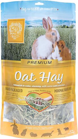 أغذية الحيوانات الأليفة الصغيرة المختارة من قش الشوفان، علاج لذيذ للأرانب وخنازير غينيا والحيوانات الصغيرة الأخرى، إضافات غذائية للأكل الذين يصعب إرضاءهم، 12 أونصة in Kuwait