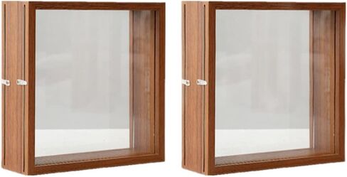 إطار صندوق الظل Cumuiu يعرض إطار الزهور المجففة إطار عينة نباتية مزدوج الجوانب للزهور المضغوطة والأوراق المجففة (6 بوصة × 8 بوصة) in Kuwait
