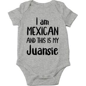 CBTwear I Am Mexican and This Is My Juansie Funny Baby Bodysuit in Saudi Arabia